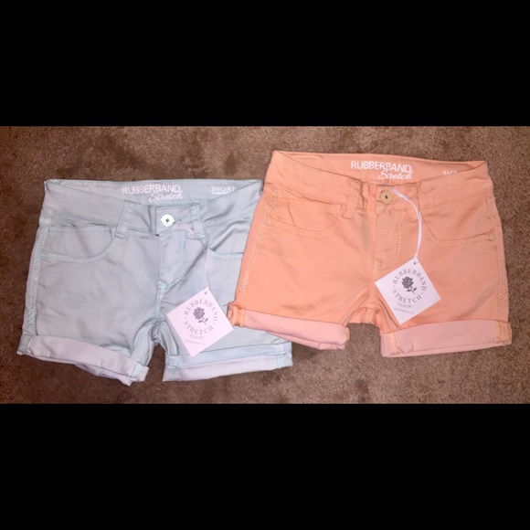 Pink and blue RUBBERBAND shorts - Picture 1 of 2